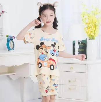 Bērni Mājās Cltoh Meitene Sleepwear Homewear SetNew Sarakstā 2019 Bērnu Apģērbu Vasaras Meitenēm, Bērnu Pidžamas, Kokvilnas Zēnu Naktskrekli