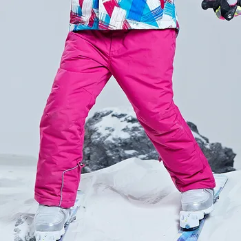 Bērniem bērnu slēpošanas sniega bikses 4 6 8 pusaudžu zēns, meitene, ziemā slēpošana snowboard bikses, āra sporta apģērbu Krievijas ziemas bikses -35