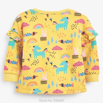 Bērniem Hoodies Bebe Meitenes Pavisam Jaunu 2021 Vilnu sporta Krekls Bērnu Meitene Apģērbs Džemperi Kokvilnas t krekls, t-veida, Virsdrēbes Unicorn