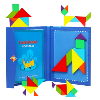 Bērniem Magnētiskā Puzle, Grāmatu, Koka Rotaļlietas, Figūras, Valdes Bērni Agri Izglītības Rotaļlietas, Attīstības Puzzle Magnētisko Jigsaw Dāvanu