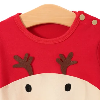 Bērnu apģērbu Pilnu Piedurknēm kokvilnas infantis, zīdaiņu apģērbs romper karikatūra kostīmu ropa bebe jaundzimušais zēns, meitene Ziemassvētki apģērbi