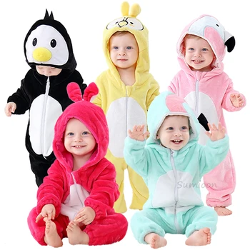 Bērnu Kombinezonus Baby Girl Apģērbu Unicorn Kigurumi Bērniem Onesie Anime Mērkaķis Cosplay Kostīmu Jauno Dzimis Zēns Flaneļa Pidžamas Jumpsuit