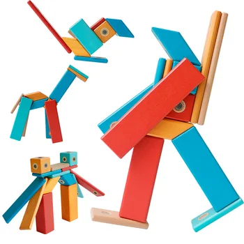 Bērnu Magnētisko Celtniecības Bloki Rotaļlietas Diy Koka Magnētisko Tabletes Celtniecības Bloki Bērnu Pirmsskolas Izglītības Rotaļlietas, Dāvanas