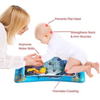 Bērnu Piepūšamās Noglaudīja Pad Daudzfunkciju Ūdens, Spēlēt Mat Radošo Toddler Aktivitātes Sensoro Stimulāciju Spilvenu Lien Bērniem Rotaļlietas