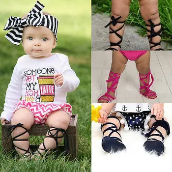 Bērnu Vasaras kurpes zābaki High-top modes Romiešu meiteņu sandales bērniem gladiatoru sandales toddler bērnu sandales Mīksto Dzīvoklis Apavi
