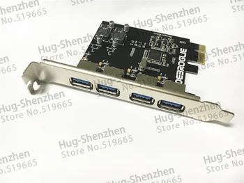 Cableless ātrgaitas 4 Port USB 3.0 PCIE PCI Express Kontroles Kartes Adapteri Priekšējā Paneļa MAC PRO 3.1-5.1/OSX 10.8-10.14.5