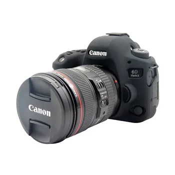 CAENBOO Canon EOS 6D Mark II Kameras Soma Mīksta Silikona Gumijas Aizsardzības Pārsegs Gadījumā Ādas Canon EOS 6D Mark2 Soma