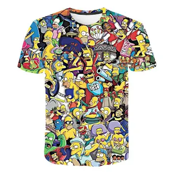 Camiseta con estampado 3d de Simpsons, ropa de casa de los Simpsons, traje de sudadera de Simpsons para hombre y muj