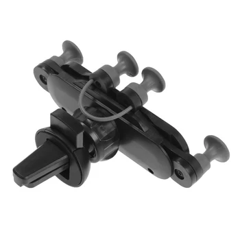 Cartage tālruņa turētāju, deflektoru, self-locking 6-9.5 cm, melns 4519601