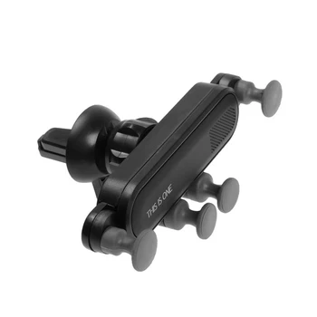 Cartage tālruņa turētāju, deflektoru, self-locking 6-9.5 cm, melns 4519601