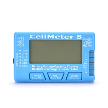 CellMeter 8 Daudzfunkcionālu Digitālo Stūres Servo Testeri 2S-8S Li-Po,Li-lon,Dzīvi,NiCd,NiMH RC Lidmašīnas Rezerves Daļas