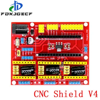 CNC vairogs v3 V4 gravēšanas mašīnas 3D Printera+ A4988 / DRV8825 vadītāja expansion board + NANO 3.0 / UNO R3, izmantojot USB kabeli