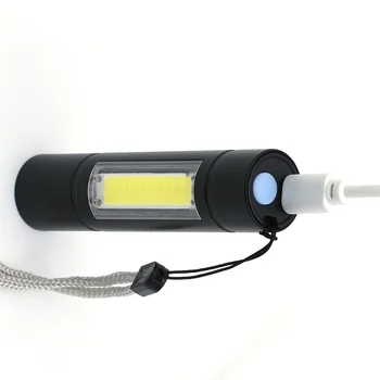 Coba lukturīti, uzlādējams led lukturītis lukturītis usb mini lāpu Q5 gaismas kempings gaismas 3 pārslēgtu Režīmus ultra spožu lukturīti