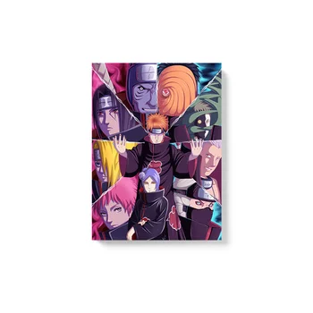 Collab Akatsuki Naruto Anime Plakāts Ierāmēts Koka Kadru Audekla Apgleznošana Sienu Mākslas Dekors Dzīvojamā Istaba Studiju Sākuma Apdare Izdruku