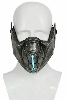 Coslive Mortal Kombat 11 Sub-Zero Maska Pilnu Galvu Sveķu Ķivere Cosplay Tērpus, Aksesuārus Spēle MK11 Reprodukcija Pieaugušie