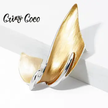 Cring Coco Elegants Lapu Piespraudes & Pins Sieviešu Modes Emaljas Sakausējuma Kāzu Rotaslietas Broša Pin Accesorios Sievietēm Mujer 2020