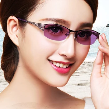 CUBOJUE Photochromic Brilles Sievietēm Hameleonu Brilles Sievietes grādu pāreja Braukšanas Sieviešu UV400 Acu Aizsardzībai, Nav diploma