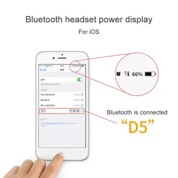 D5 1Pc Sweatproof Trokšņa Samazināšanas Brīvroku Zvanu Bezvadu Bluetooth Austiņas
