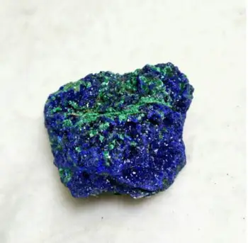 Dabas Zilā Azurite Minerālu Rūdas Paraugiem Akmens Malahīts Kristāla Rough Stone