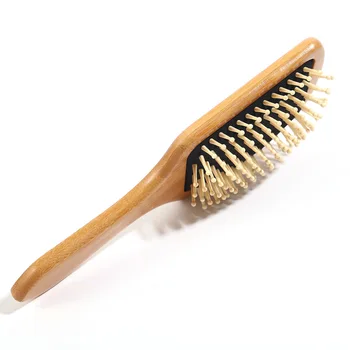 Dabīgā koka 1gab ķemme Veselīgu Ķemme matu kopšanas Anti-static Matu izkrišana Masāža Hairbrush Galvas ādas Veselīgu bambusa ķemme Instrumentu Matu ķemme
