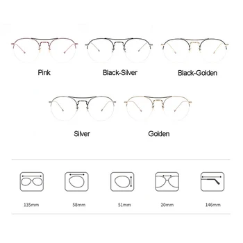 Daļēji bez apmales Brilles Optiskās Rāmis Sievietēm, Brilles, Briļļu Optisko Pusi Loka Acu Brilles Rāmis Optiskās
