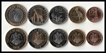 Dienvidsudānā, 5 Gab Komplekts Monētas Āfrikas Jaunu Oriģinālu Monētu Unc Kolekcionējamus Izdevums Nekustamā Reti Piemiņas. Gada Izdevums