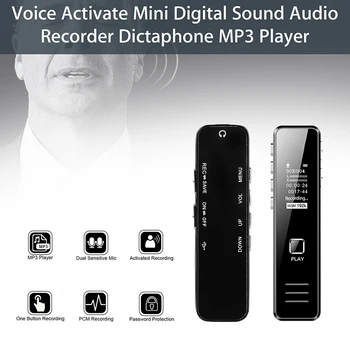 Digitālā Mini Balss Skaņas Ieraksti Aktivizēts Rokas Audio Ierakstu Pildspalvu @M23