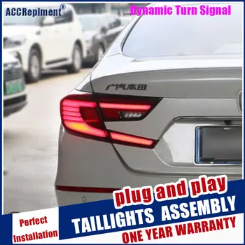 Dinamisku pagrieziena signāla taillight Honda Accord 10 veda Astes gaismas Asamblejas dienas gaitas lukturi+Pagrieziena Signāla+Bremzi+Reverse+miglas lukturis 2018