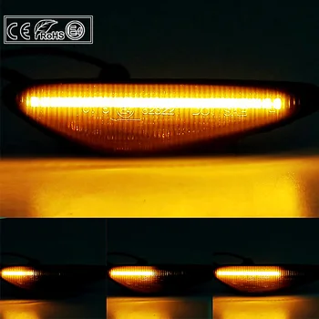 Dinamiskāko Sērijveida LED Sānu Gabarītlukturi Pagrieziena Signāla Gaismu Mazda MX-5 RX8 6 Atenza GH 5 Premacy CW Nissan Lafesta Fiat 124 Spider