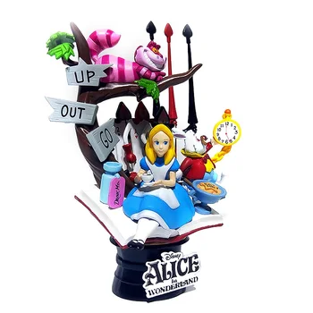 Disney Alice in Wonderland princese 16cm Rīcības Attēls, Anime Mini Apdares PVC Kolekcija Statuetes Rotaļlieta modelis bērniem dāvanu