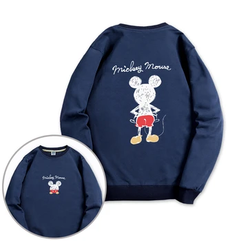 Disney Hoodies Mickey Mouse Vīriešu Sporta Krekls Ar Garām Piedurknēm Džemperis Harajuku Karikatūra Izdrukāt Streetwear Vīriešu Ziemas Gadījuma Topi Brīvs