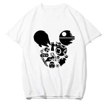 Disney Mandalorian Sieviešu T-krekli Bērnu Yoda TAS IR VEIDS, kā Vasaras Streetwear Ikdienas Topi Ropa Mujer Balts Lielajam Tshirt