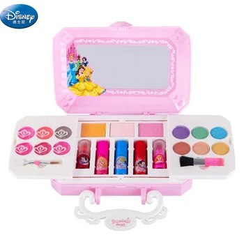 Disney meitenes Princese saldēti elsa Kosmētiku Make up, kas Karikatūra anna elsa polijas Skaistumu grims baby box bērni Ziemassvētku dāvana