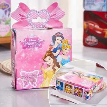 Disney meitenes Saldēti Princese 2 Ritiniet Uzlīmes zēniem Karikatūra automašīnas Komplekts Liekami Uzlīmes