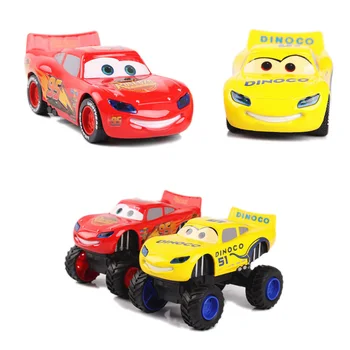 Disney Pixar Cars, Zibens Mcqueen Monster Pull Atpakaļ Mirgo Cruz Ramirez Lējumiem Modeļa Automašīnas Rotaļlietas Dzimšanas Dienas Dāvanu Par Bērnu