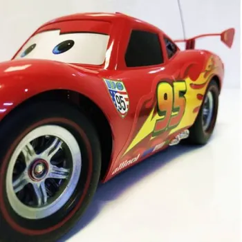 Disney Pixar Cars, Zibens McQueen Tālvadības Pulti, Uzlādējamās Auto Ar Gaismas Un Skaņas Pilnu Funkciju