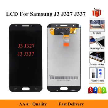 Displejs SAMSUNG Galaxy J3 Ministru J327 J327T LCD Ekrāna Nomaiņa Samsung SM-J337V J337T J337P LCD Displejs Montāža