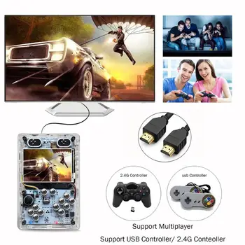 DIY 1 Līdz Pi Zēns, Rokas Video Spēļu Konsoles Aveņu Pi 3B HDMI Izeja 3.5 Collu Portatīvo Retro Spēles Spēlētāji Atbalstu Multiplayer
