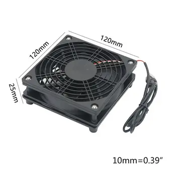 DIY Dzesēšanas Ventilatoru DC5V USB Strāvas Silent Fan Cooler par Maršrutētāju TV Kastē Radiatoru
