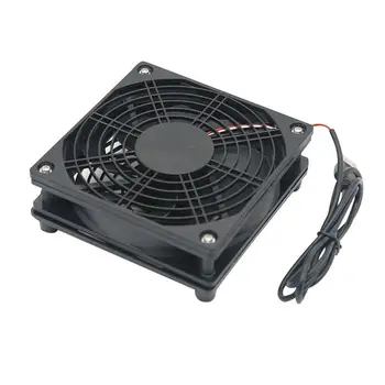 DIY Dzesēšanas Ventilatoru DC5V USB Strāvas Silent Fan Cooler par Maršrutētāju TV Kastē Radiatoru