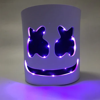 DIY EVA DJ LED Gaismas Ķiveri, Masku, Cosplay Prop Halloween Masku Pilnu Sejas Cosplay Aksesuārus Karnevāla Puse Bārs Maskas