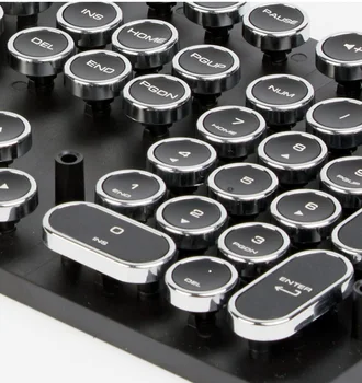 DIY Retro tvaika punk rakstāmmašīnu mehāniskā tastatūra keycaps galvenie klp 104/ 87 atslēgas spēļu spēlētājs tastatūras apdare