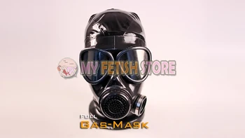 (DM503) augstākās kvalitātes lateksa gumijas pilnu galvu iekarot gāzes masku fetišs pārsegu, piederumu, elpošanas kontroles iekārtas lateksa fetišs valkā