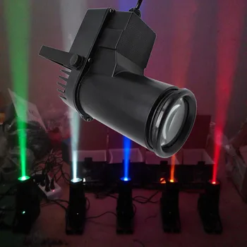 DMX DJ Skatuves Gaismas RGBW 4IN1 10W LED Skalošanas Šauru Staru Pinspot Apgaismojums Prožektors Projektoru Deju Grīdas Svinības Puse