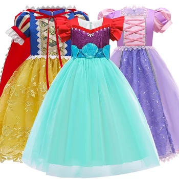 Dress Birthday Party Kleitas Kostīms Meitenēm Apģērbu Princese Kleita Apģērbs Bērniem Apģērbs