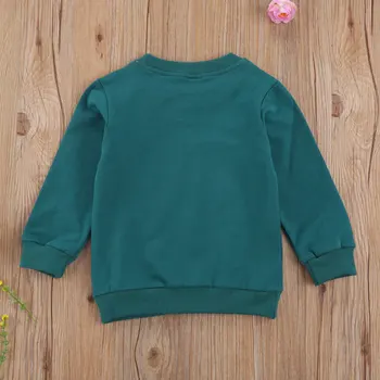 Drukas Bērnu Bērnu Bērnu Bērnu Meitene Kokvilnas Karikatūra Varavīksnes garām Piedurknēm ar Mežģīņu T-krekls Top Sweatershirt Drēbes 2-6 Gadiem