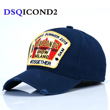 DSQICOND2 Maple Leaf Kokvilnas Beisbola Cepurītes DSQ Vēstules Augstas Kvalitātes Klp Vīrieši Sievietes Dizains Custom Logo Berrett Sunīti Homme Tētis Cepure