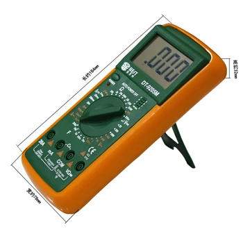 DT9205M LCD Digitālais Multimetrs Voltmetrs Ohmmeter Ammeter Kapacitāte Testeri Karstā Q02 Dropship