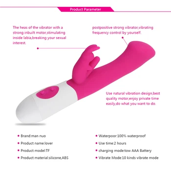 Dual-Action Trušu Vibratori Klitora, G-Spot Masāža Dildo Vibratoru Vagīnā Lubu Romāns Seksa Rotaļlietas Sievietēm Sieviešu Masturbator