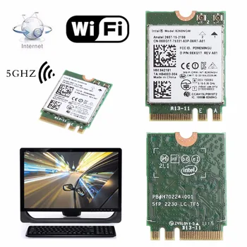 Dual Band 2.4+5GHZ 867M Bluetooth V4.2 NGFF M. 2 WLAN Wifi Bezvadu tīkla Kartes Moduļa Intel 8260 AC DELL 8260NGW DP/N 08XJ1T